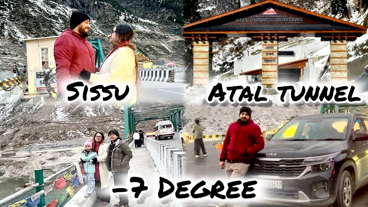 ATAL TUNNEL se nikal Gye ROHTANG PASS phir 👮‍♂️ POLICE ne wapis bhej diya | ITNE SNOW ❄️ | UNSAFE🚨