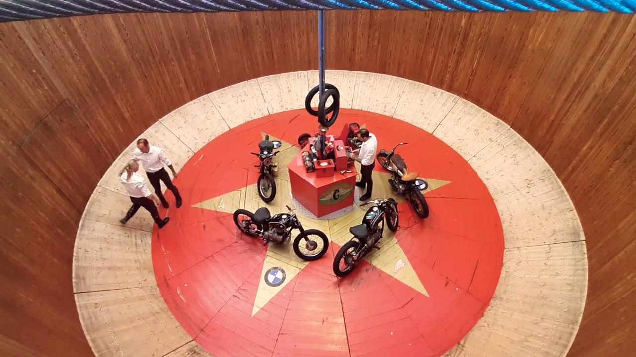 Motodrom - Full Show, Wall of Death (Todeswand) at Oktoberfest, Munich
