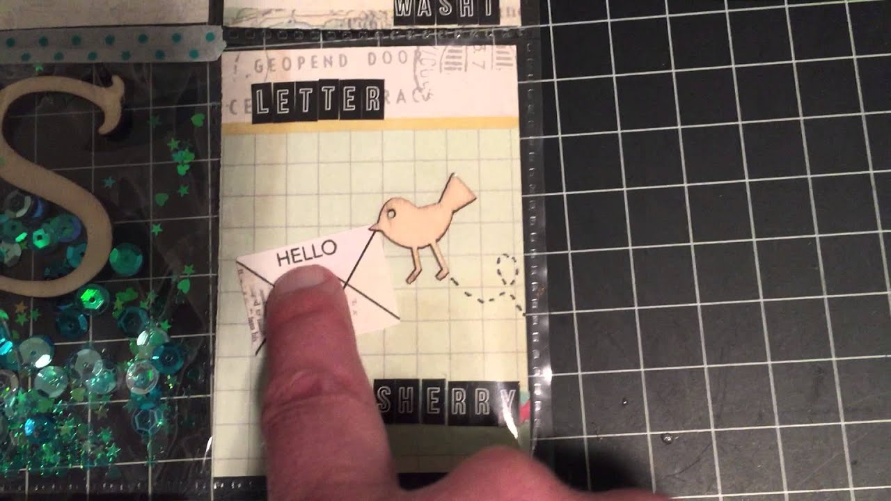 Travel themed pocket letter