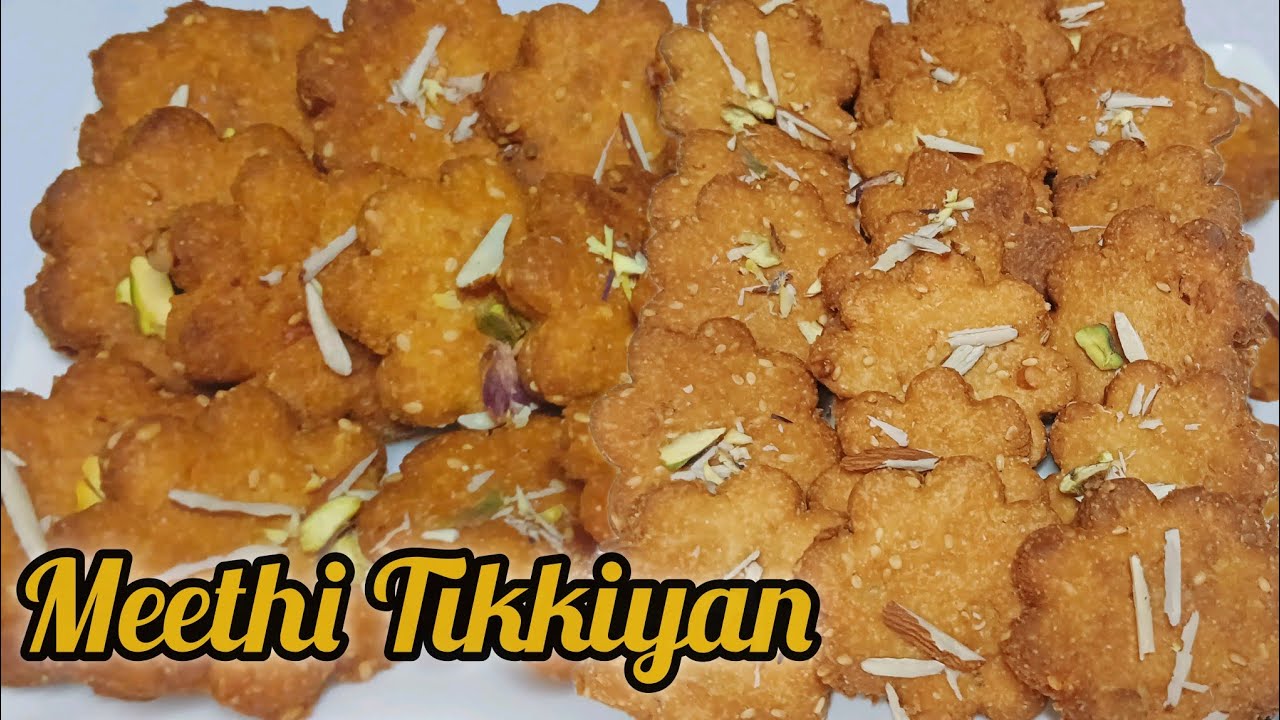 Meethi Tikkiyan Recipe‼️ Khasta Meethi Tikkiyan‼️Rajab Ki Tikkiyan‼️ Meethi Tikkiyan