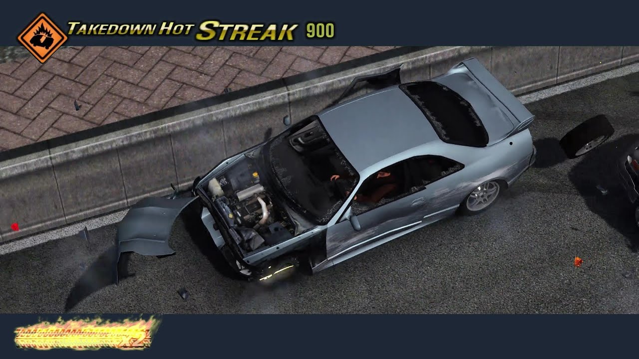 Burnout 3 Takedown in San Francisco (Driver: San Francisco Gameplay x Burnout 3: Takedown UI/HUD)