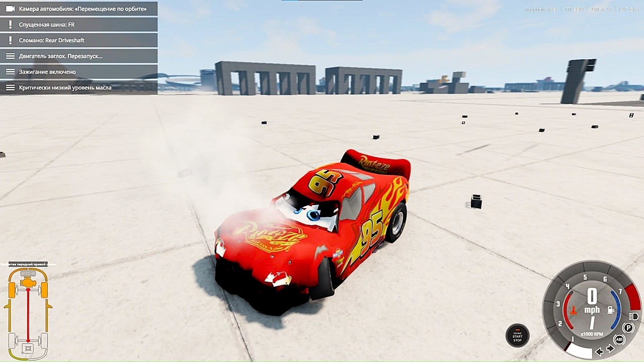 100 km/h vs Different Surfaces – Extreme Crash Test | BeamNG Drive