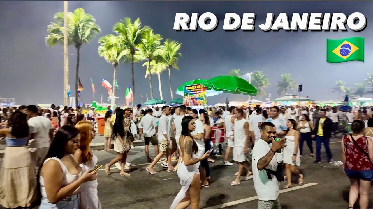 Rio De Janeiro 🇧🇷 REVEILLON | New Year’s Celebration 🎆 | Copacabana, Brazil [FULL TOUR]