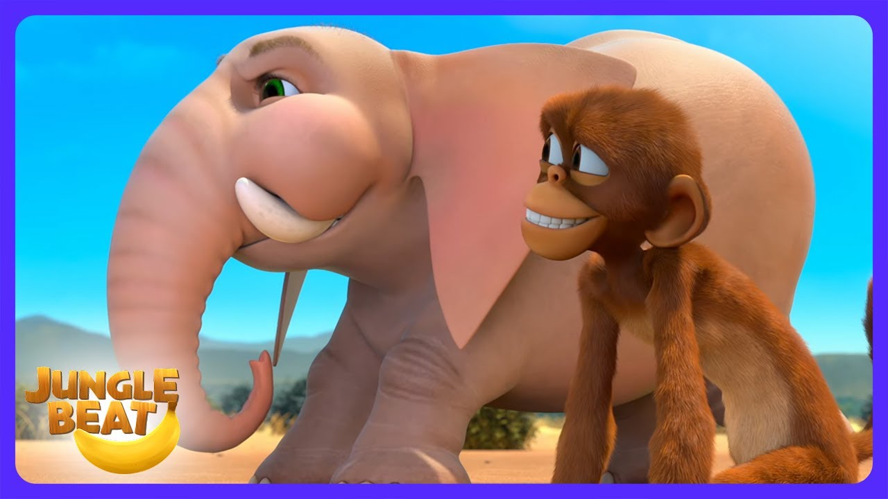 Jungle Beat - Grappige Statische Aap! | Kindertelevisie | WildBrain Actie Arena