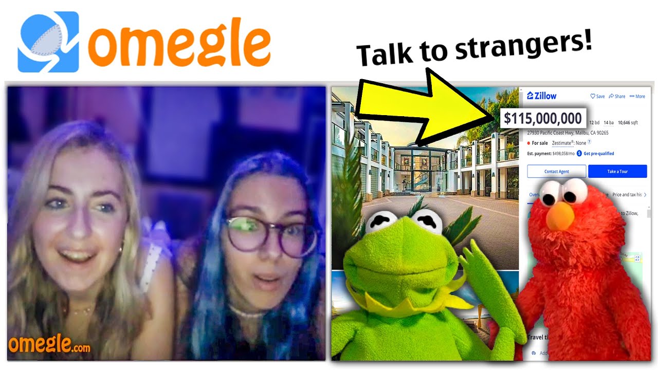 Kermit The Frog and Elmo Buy a $100,000,000 House on Omegle!