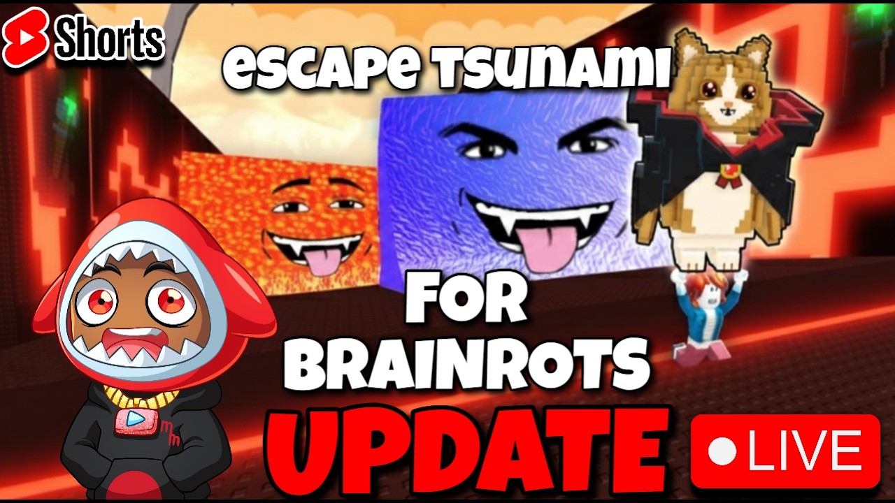 Escape Tsunami For Brainrots Doom Update...🌊🌋