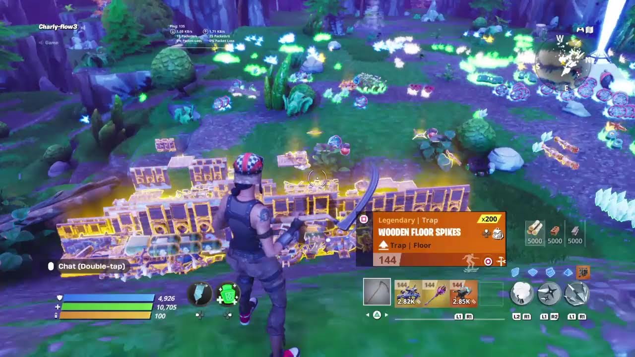 Regalando armas 130 t 144 /regalando trampas y materials no bucle en directo / salvar el mundo