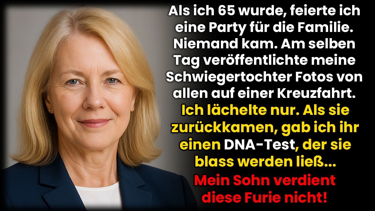 An meinem 65. Geburtstag feierte ich allein – doch was meine Schwiegertochter dann tat…