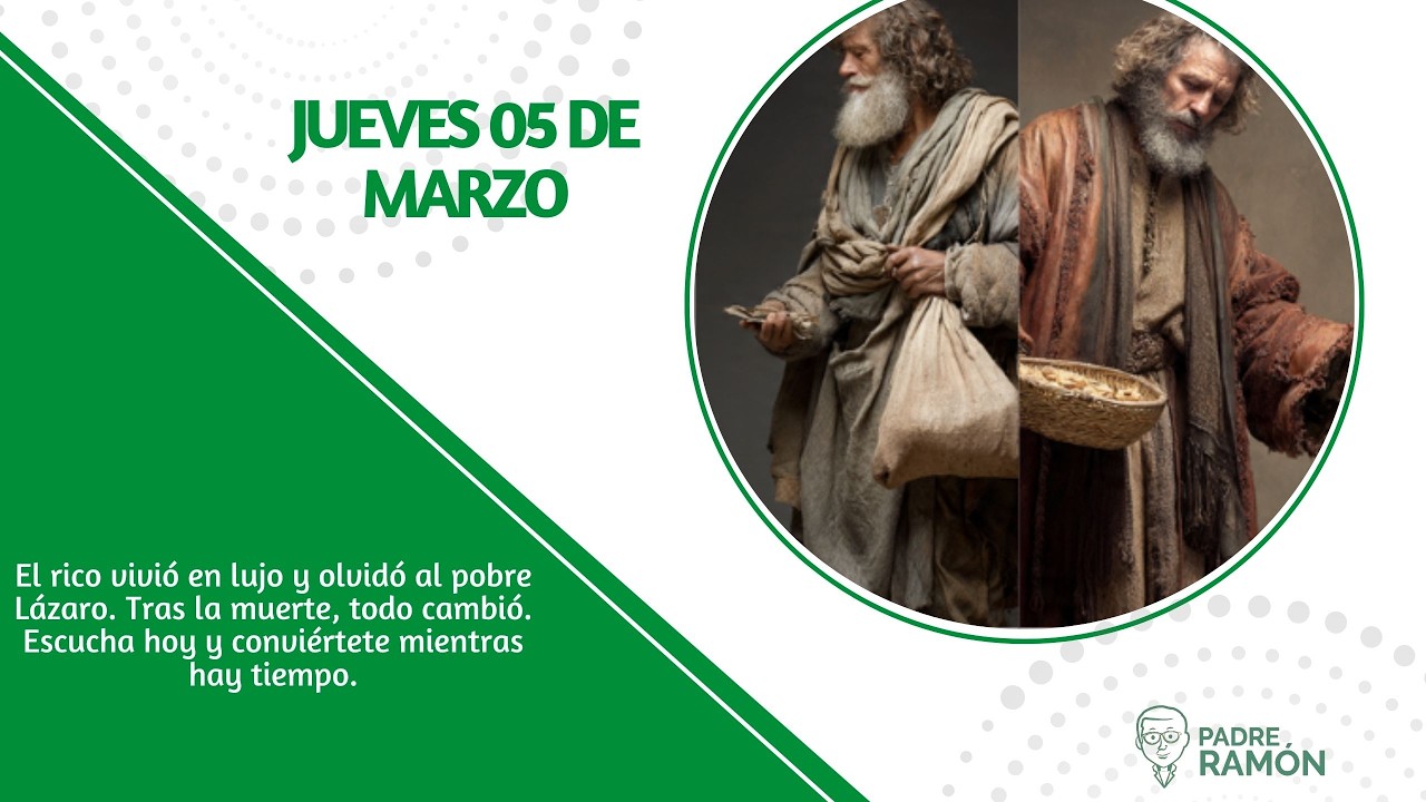 El rico vivió en lujo y olvidó al pobre Lázaro. Tras la muerte, todo cambió.