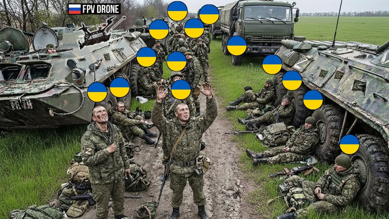 Large Ukrainian Convoy Spotted by Russian FPV Drones Near Pokrovsk - Then THIS Happened...