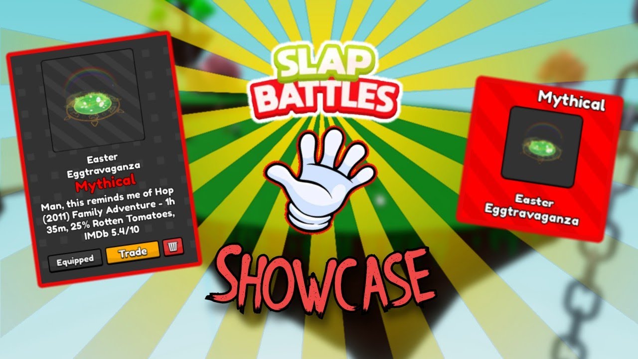 Showcasing The Easter Eggstravaganza Slap Effect In Slap Battles!