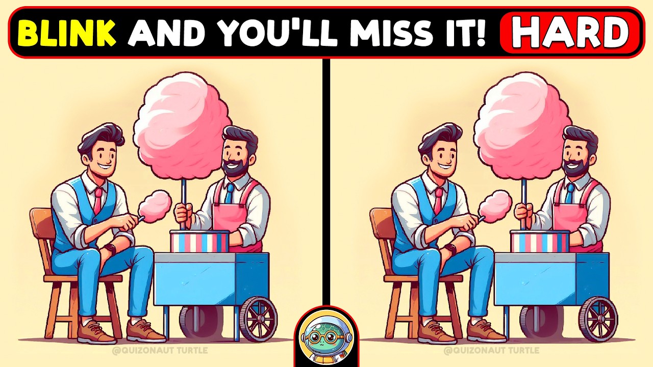 🐢🧩 Spot 3 Differences | Can You Beat the Clock? 🧩🐢 | Quizonaut Turtle