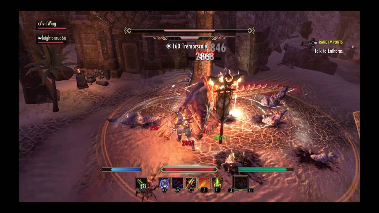 The Elder Scrolls Online. 4 player dungeon with 2 people.