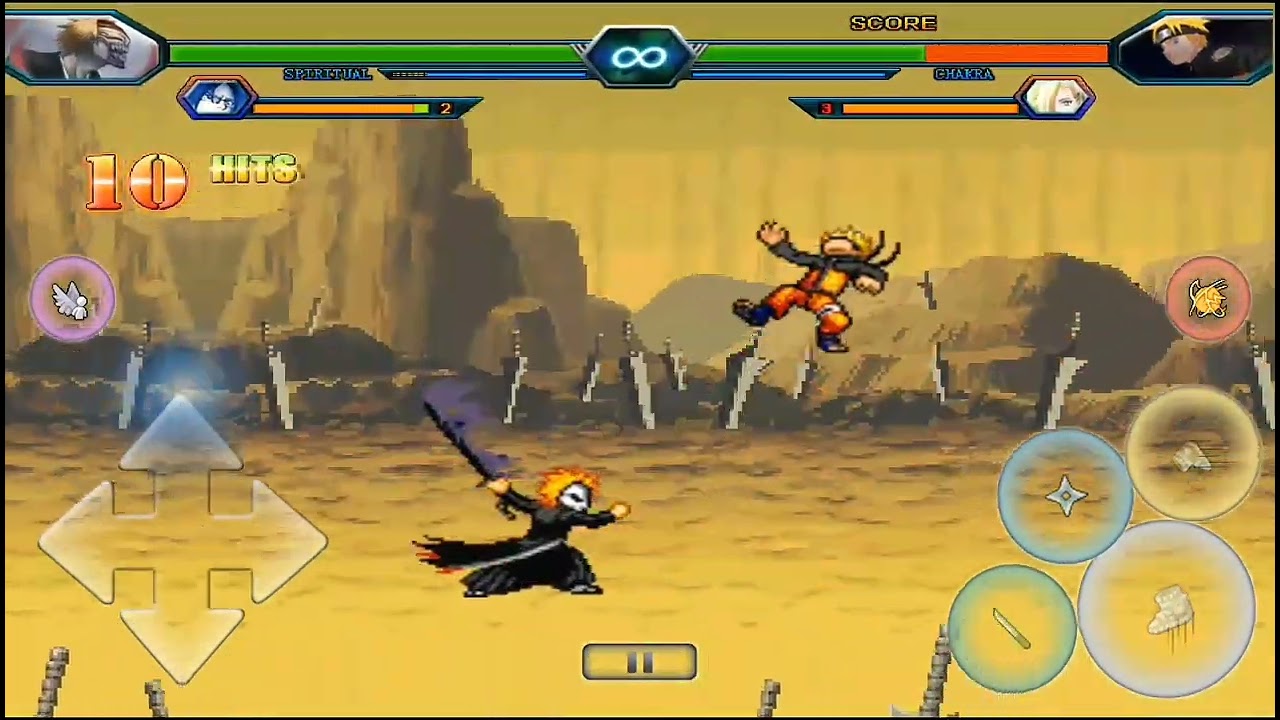 combo Ichigo/Bleach vs Naruto 3.3