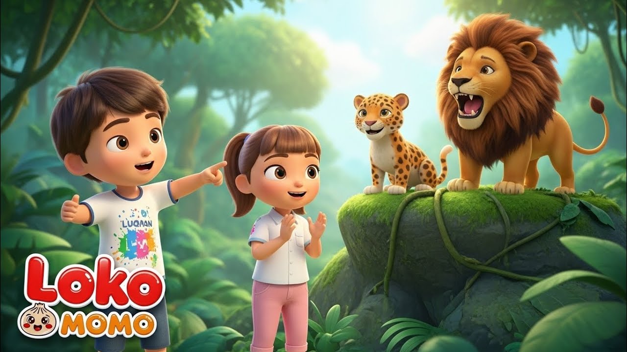 L for Lion 🦁 L for Leopard 🐆 | ABC Phonics Song for Kids | Lokomomo Kids Rhymes