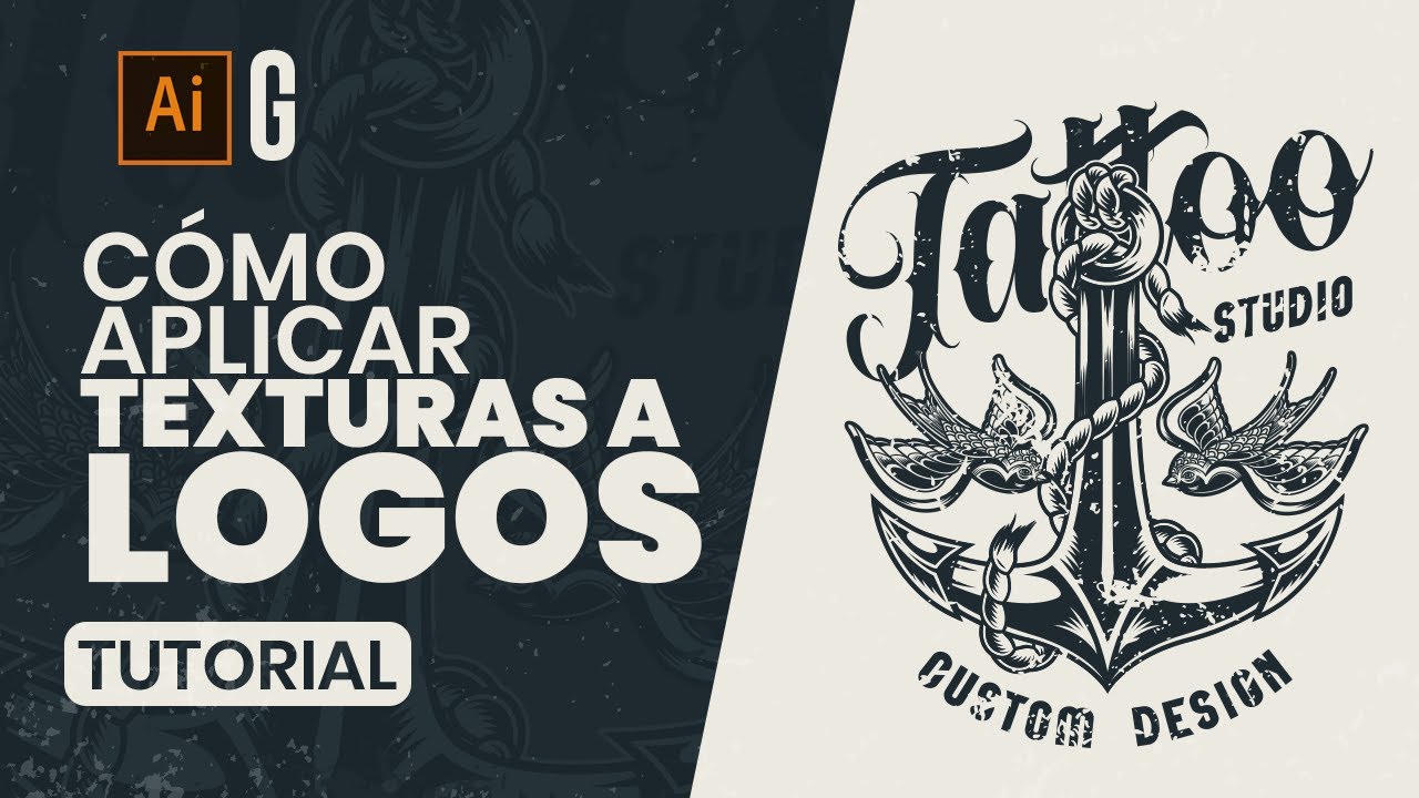 Illustrator Tutorial | Cómo Agregar Texturas a Logos |  How to Apply Textures to Logos