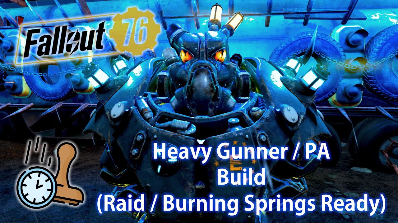 Heavy Gunner Build 2025 (Burning Springs/Raid Ready) - Fallout 76