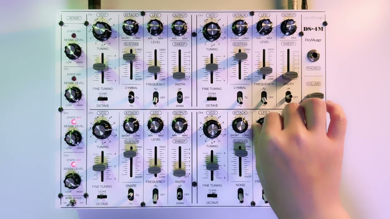 ULT-SOUND DS-4M ProMuzer Short Demo: Polyphonic Mode