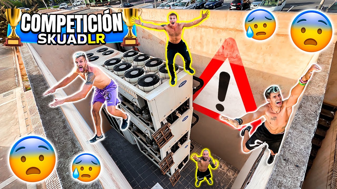 ¿QUÉ YOUTUBER de la SKUADLR ESCAPA MEJOR?🏆 *COMPETICIÓN de PARKOUR*