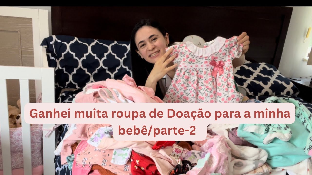 Ganhei muito roupa de bebê aqui nos Usa/ doação #maedemenina #vidanoseua #rotinadodia