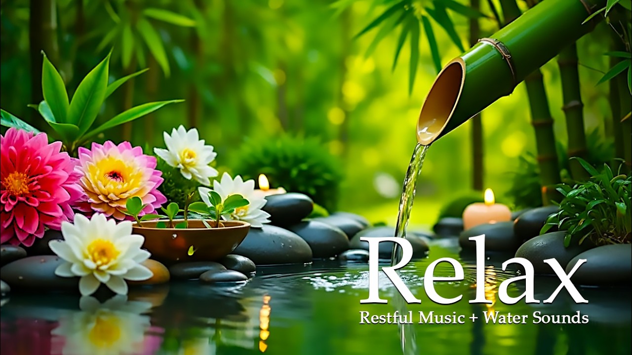 Calm Zen Music with Flowing Water 🌿 Deep Relaxation and Inner Balance