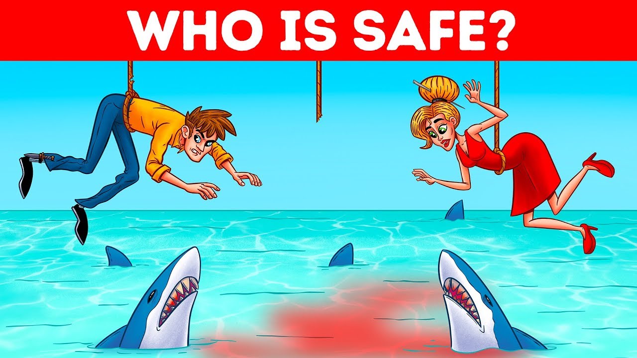 SAFE OR NOT SAFE? 🤔 17 COOL RIDDLES AND HARD QUESTIONS TO MAKE YOU SWEAT 😅