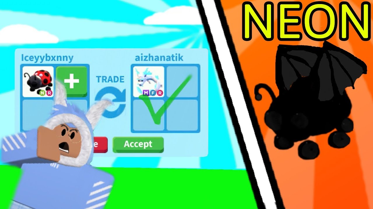 WHAT PEOPLE TRADE FOR NEON LADYBUG IN ADOPT ME ( ROBLOX)