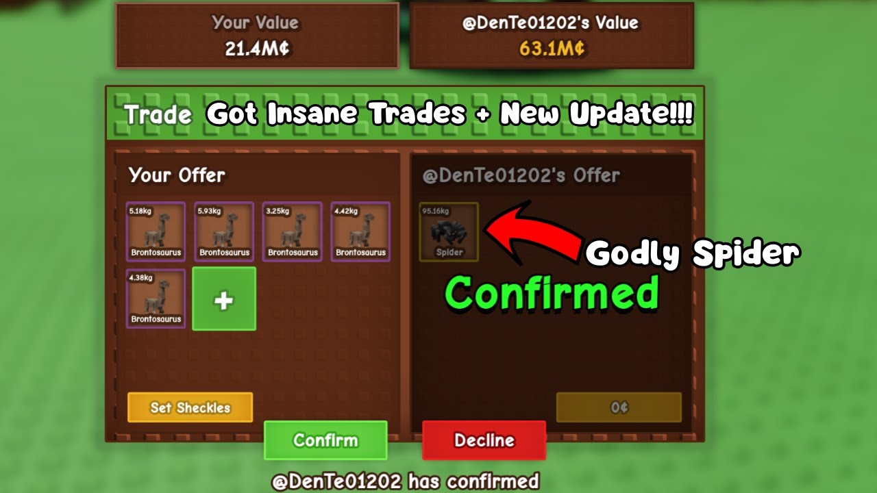 Traded TOKEN For...??? Trading 5 Nightmare Brontos for INSANE Offer In Grow a Garden Montage Part -6