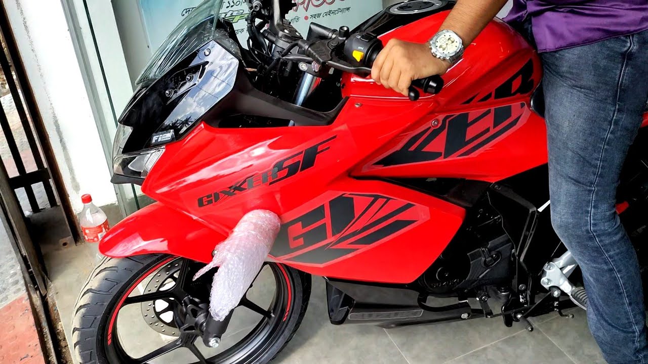 New Suzuki Gixxer SF 155cc FI (ABS) Red colour 2021 || EJS Vlogs ||