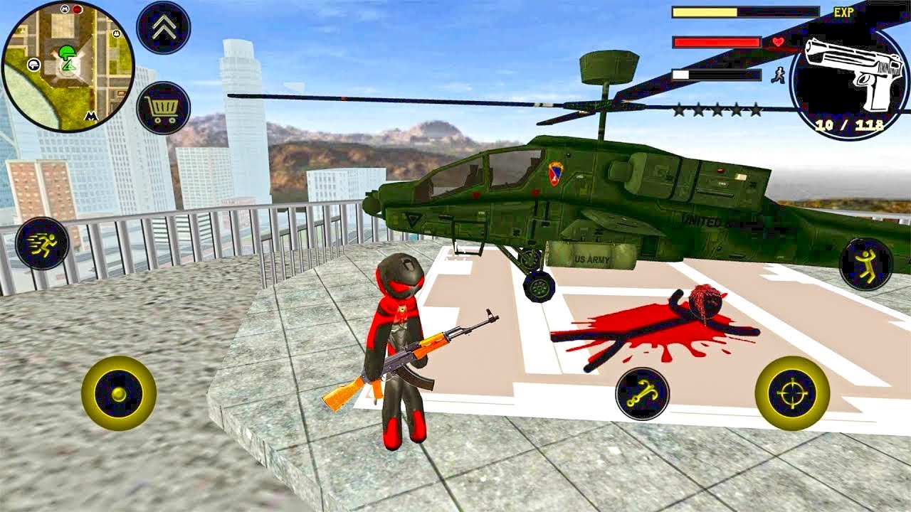 Stickman Rope Hero (by Mine Games Craft) Android Gameplay [HD] #2