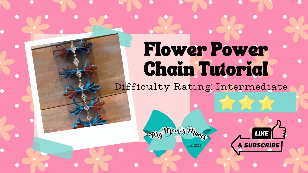 Let's learn how to make the Flower Power Chain for your Homecoming Mum