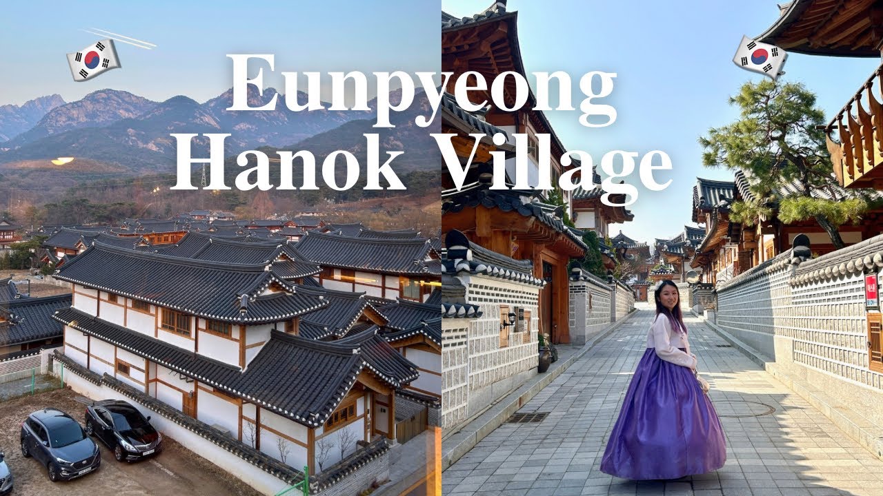 eunpyeong vlog 🇰🇷 free hanbok experience, raw marinated crab, gwangjang market