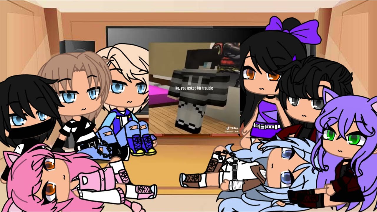 aphmau gacha club reaction to mystreet part 5