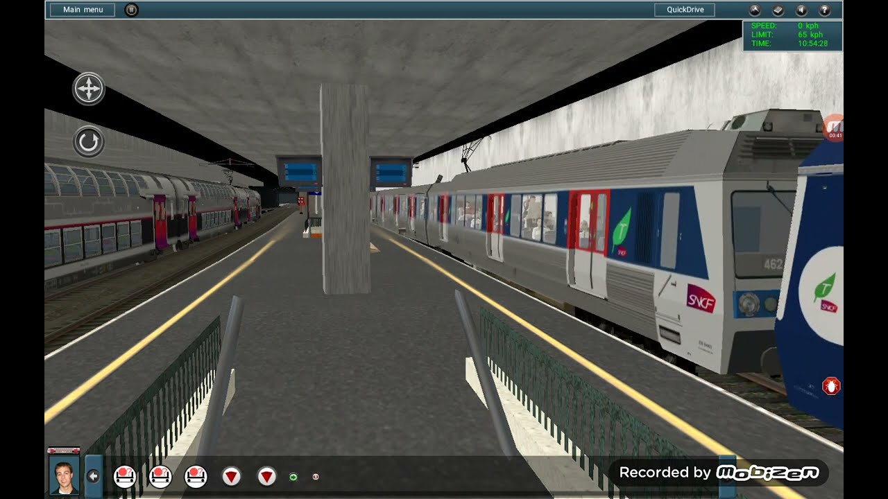 [Trainz Android] Arrivée et depart d'une Z6400 a la défense.
