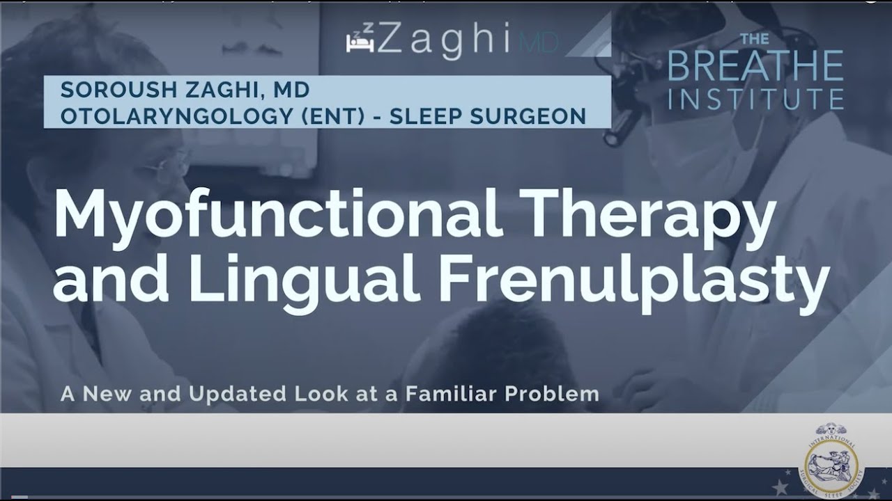 Myofunctional Therapy and Frenuloplasty Can Be Appropriate Treatments for Obstructive Sleep Apnea