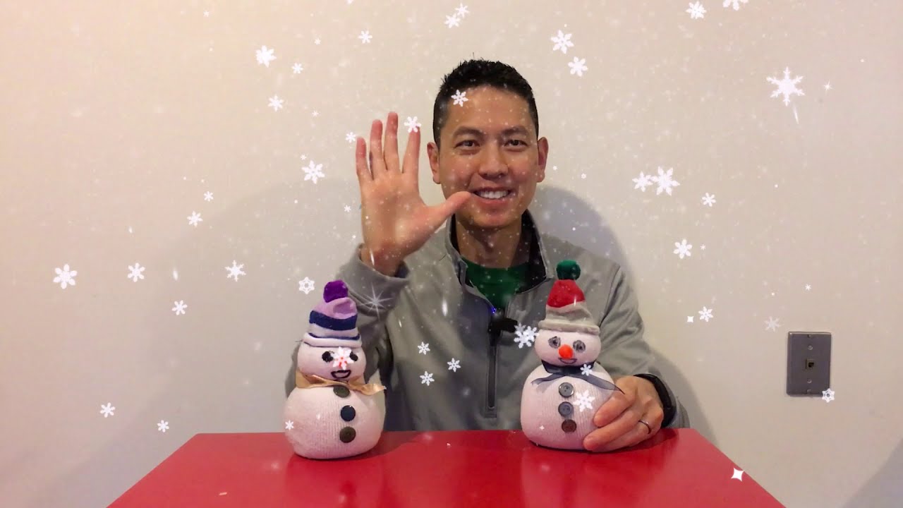 How to Build a SOCK SNOWPERSON! (Great target to throw a sock ball at!)