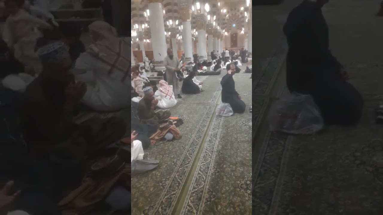 الحرم النبوي الشريف بالمدينة المنورة 