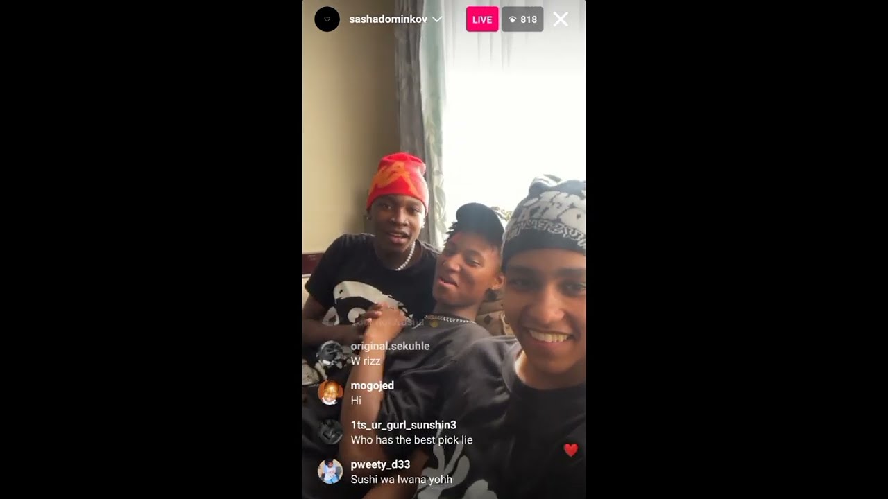 Sasha Domnikov's Live (Sasha Lied About His Age/ Slyk and Paballo are dating?)