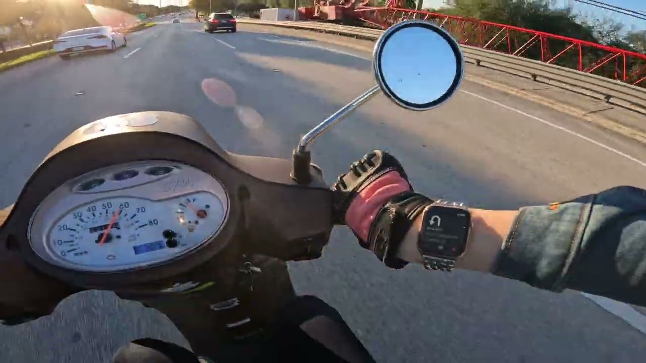Driving To Dinner From Boca Scooters On Sym Fiddle 3