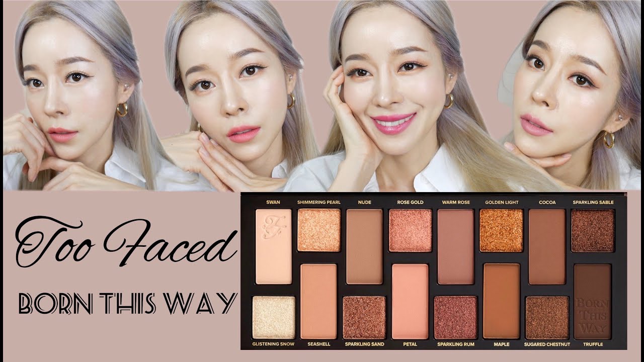 투페이스드🍑 본라이크디스 아이섀도우 팔레트 발색 & 활용법  Too Faced 🍑 Born This Way Natural Nudes Eyeshadow palette Review