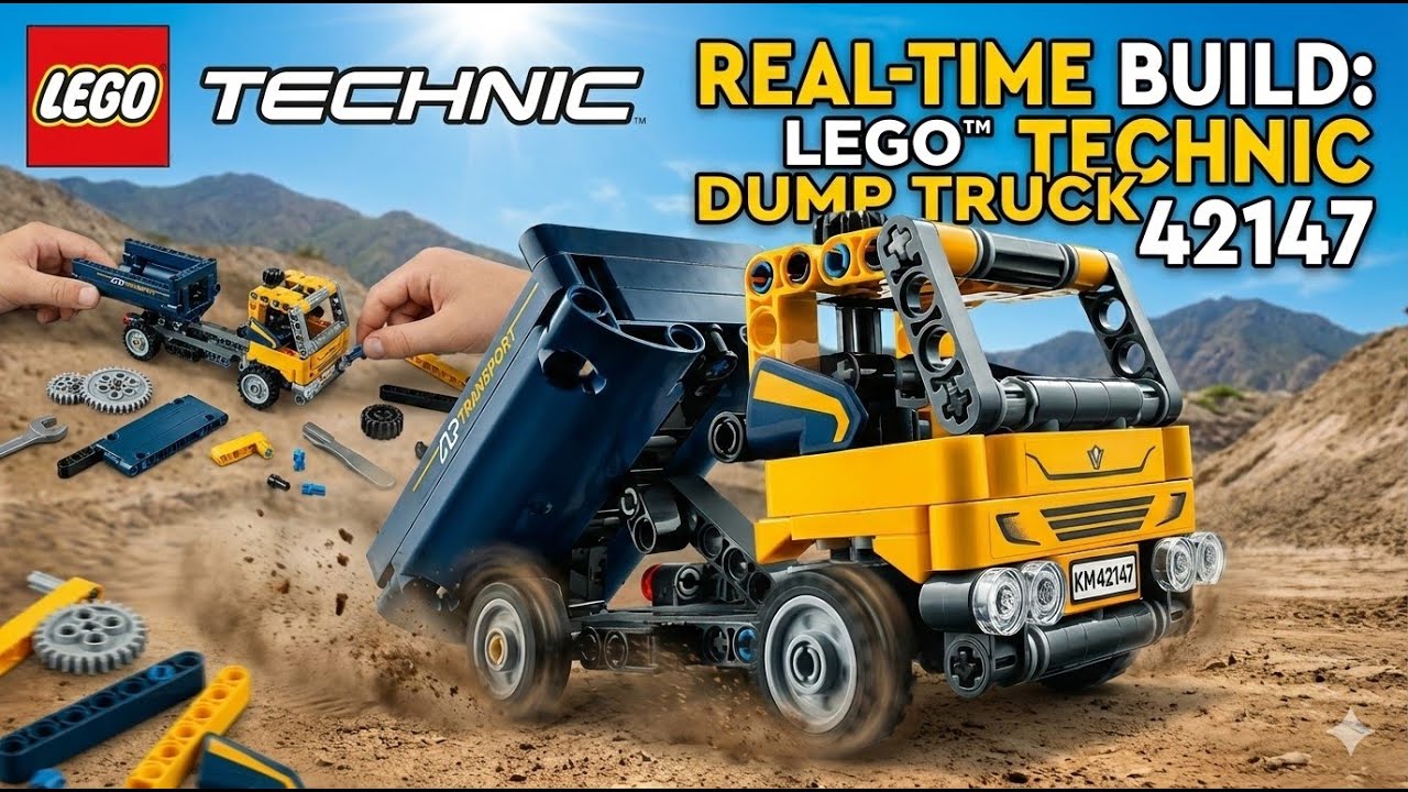 Lego Technic 72147 Dump Truck Real Time Build