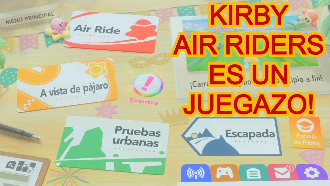 PRIMERAS CARRERAS EN ESTE JUEGAZO! KIRBY AIR RIDERS