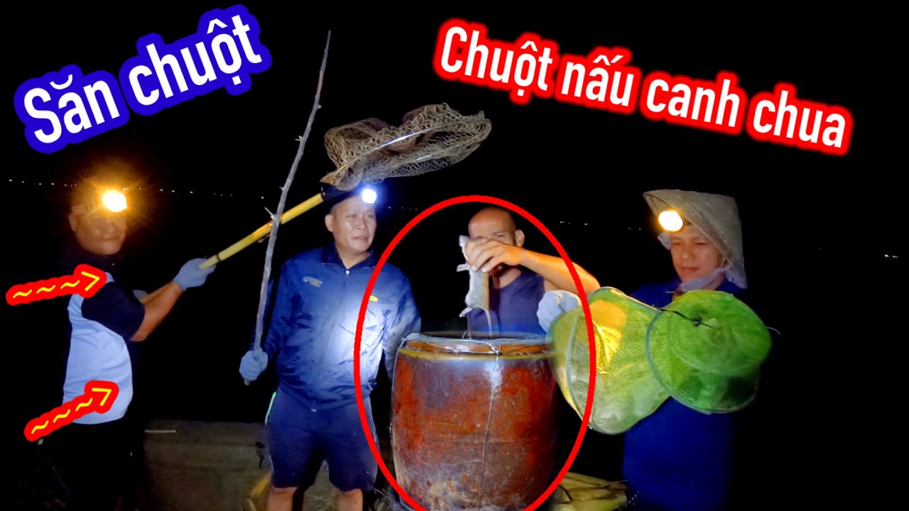 Trúng Mánh Ổ Chuột Làm Luôn 3 Món : Chuột Nấu CANH CHUA , NƯỚNG LU, KHÌA NƯỚC DỪA | Son Duoc Vlog 45