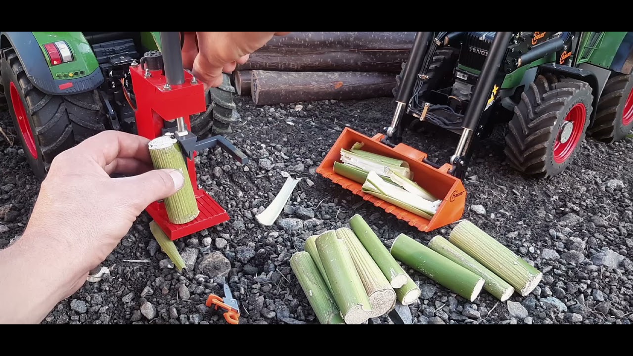 Rc Fendt 1050 & 930 beim Holzspalten