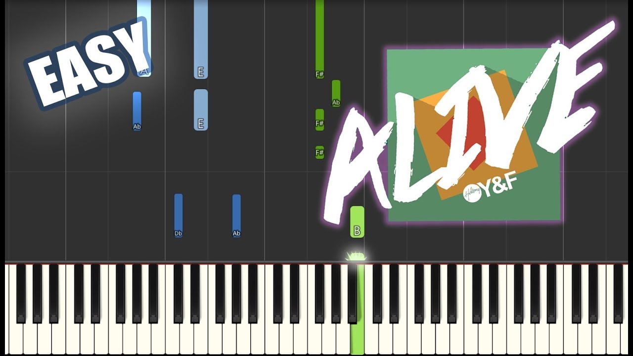 Alive - Hillsong Young & Free | EASY PIANO TUTORIAL by Betacustic