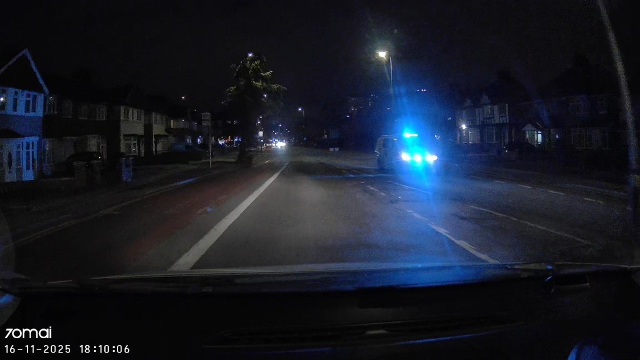FLASHIG LIGHTS/HIGH BEAMS/ DARK NIGHTS = HEART ATTACK. NEW DRIVER. MAXIMUM PANIC. STILL DRIVING.