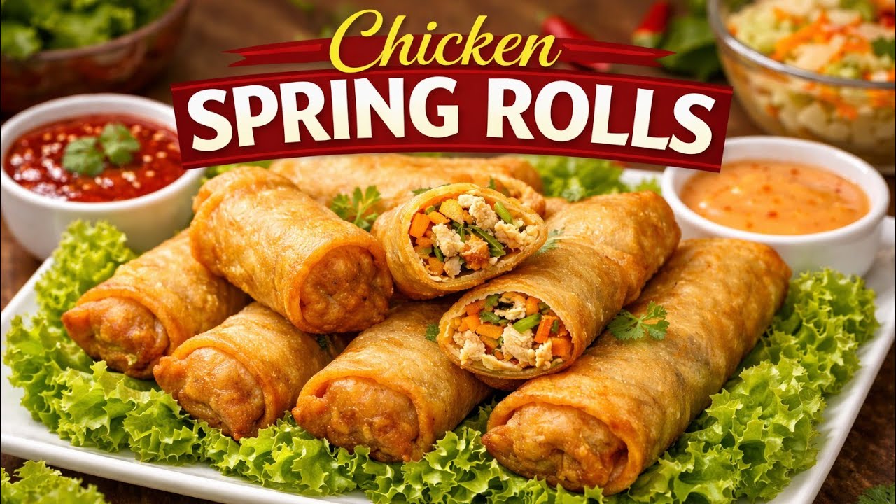 Chicken Spring Rolls Recipe!! Make and store !!Homemade Chicken Veg Rolls Recipe iftar Special.
