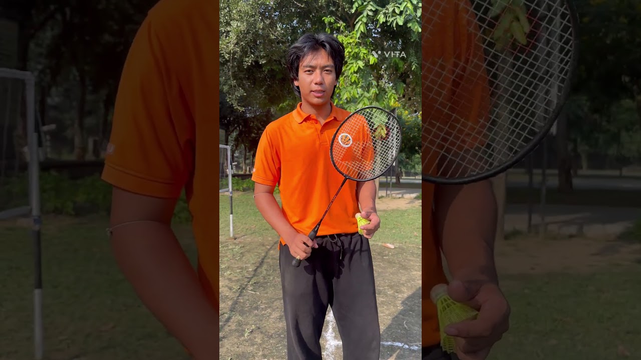 How to do flick serve in badminton 🏸  