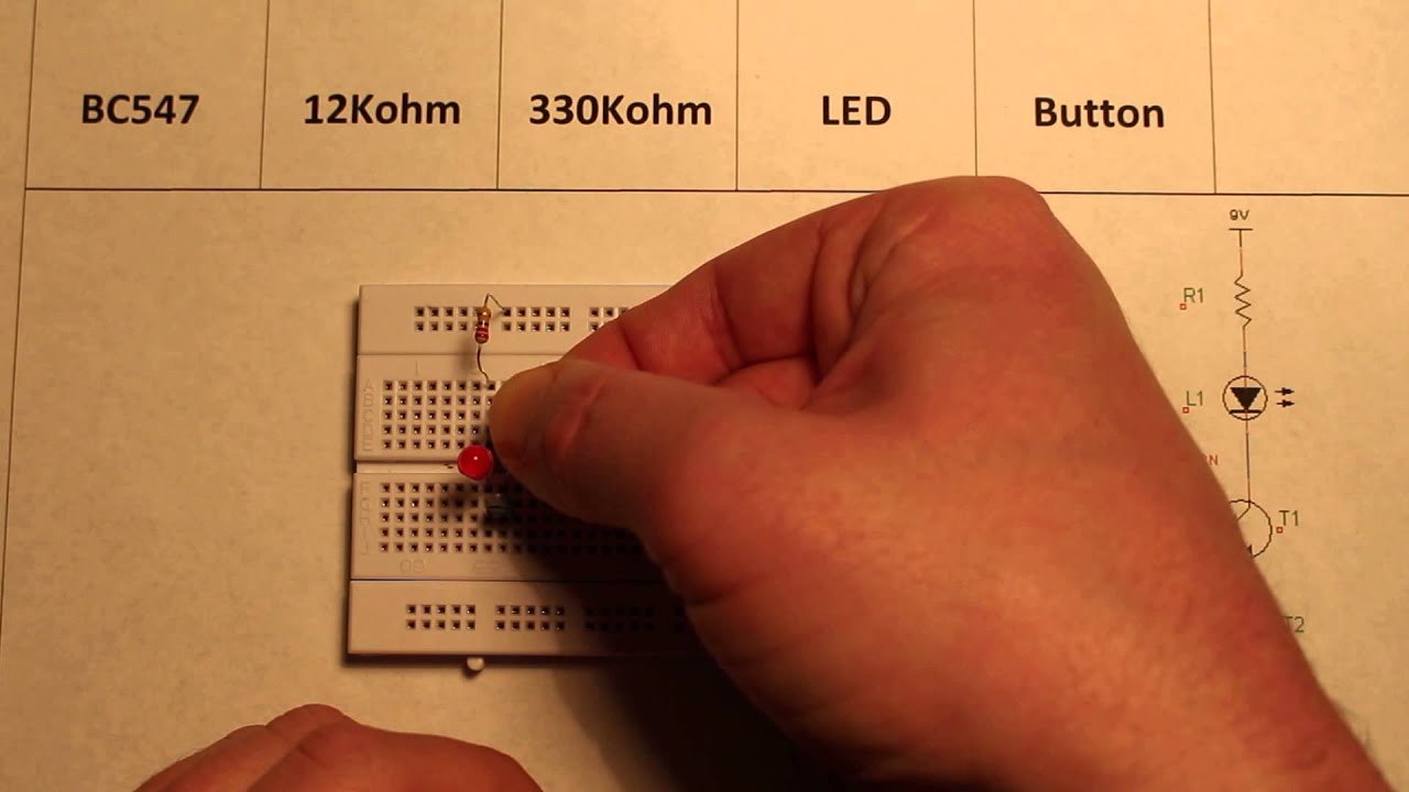 Logic AND gate made using transistors