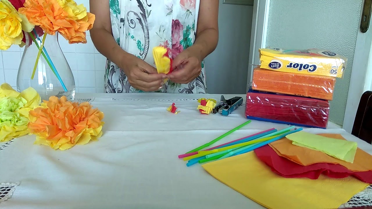 Come Creare Dei Fiori Di Carta o Tovaglioli